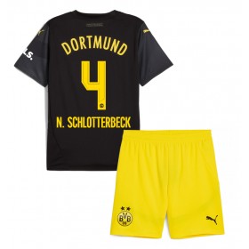 Borussia Dortmund Nico Schlotterbeck #4 Auswärtstrikot 2024-25 Kurzarm (+ kurze hosen)